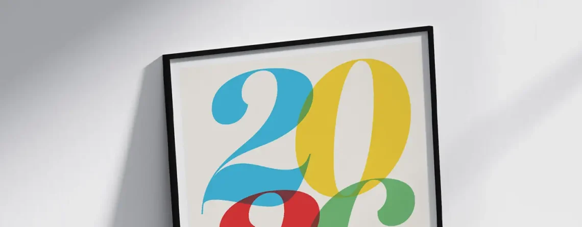 2026 Art Calendars Cover with Colorful Calendar